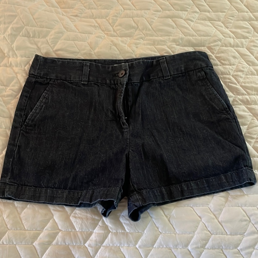 Dark denim shorts